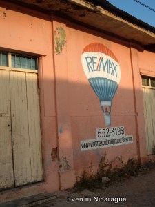 Sign in Granada, Nicaragua