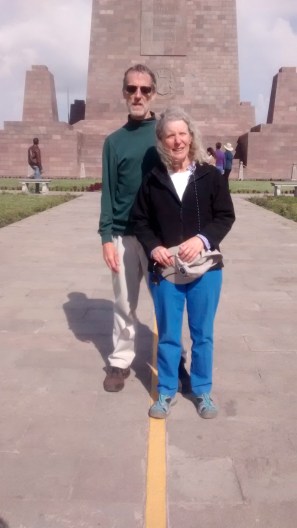 Standing on the Ecuator