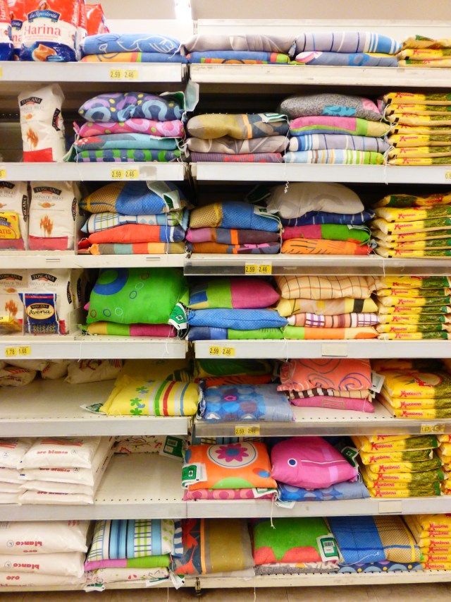 Flour sacks at the grocery store--free fabric!